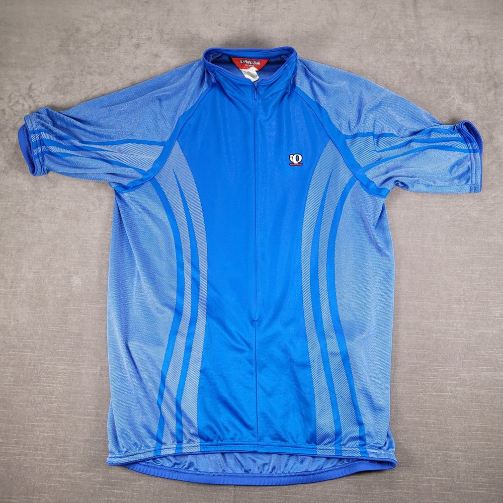 Pearl Izumi Vintage Cycling Jersey Bike Shirt Striped Athletic‎ XL